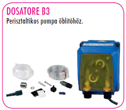 Perisztaltikus pumpa öblítőhöz.