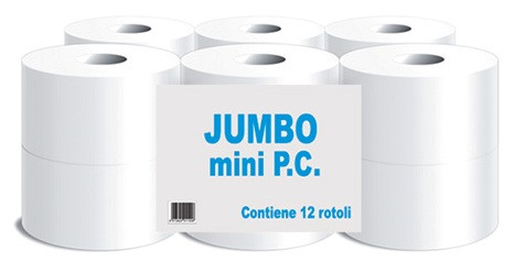 Paperdi Mini Jumbo Nagytekercses mintás toalettpapír (12 tekercs)